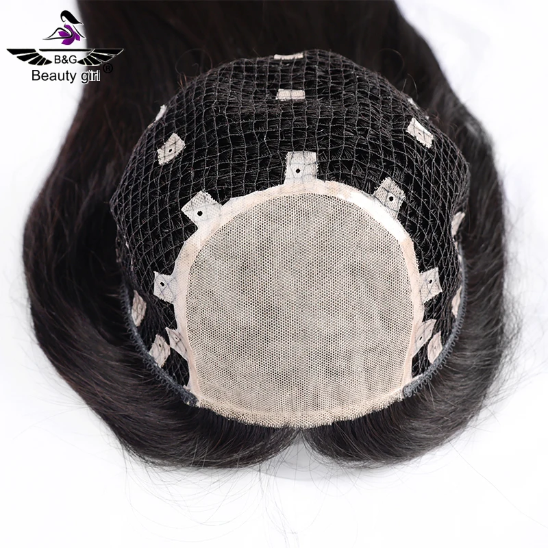 Microline Mesh Integrates Half Wig Brazilian Virgin Human Hair Breathable Natural Silk Top Fishnet Wig