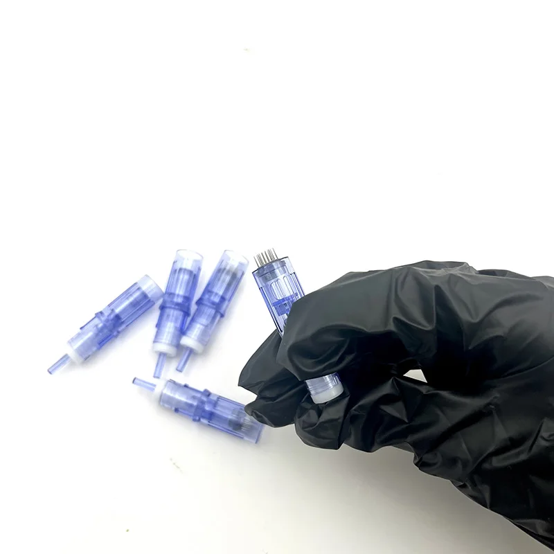 OEM Permanent Makeup Tattoo Needles Disposable Sterilized MTS Membrane Microneedle Cartridge for Derma Pen PMU Machine