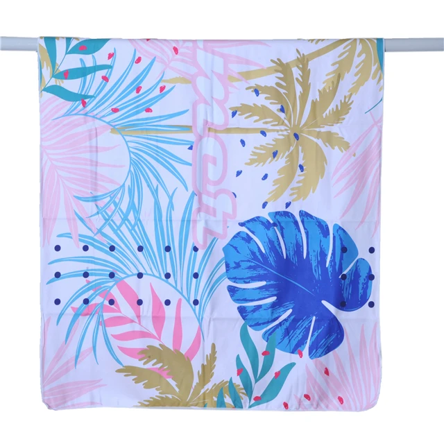 2022 custom made Printed boho flower fruit beach towel sand free