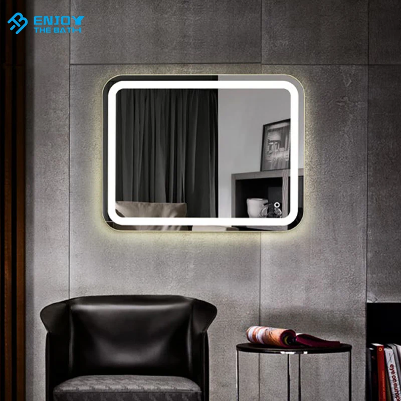 2020 New Arrivals bathroom mirrors Anti-fog Smart Touch Screen led light make up mirror