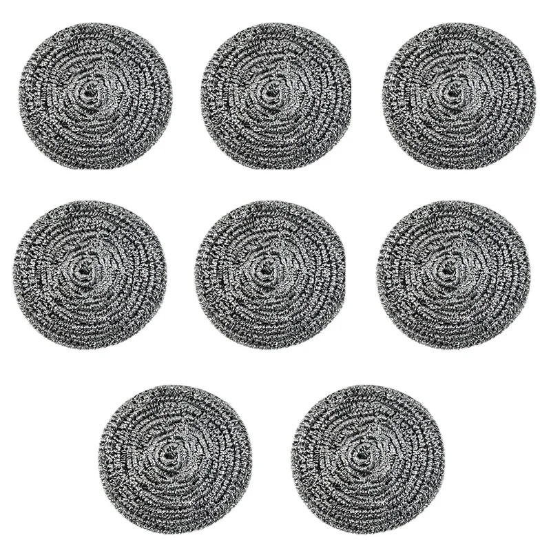High Quality Family Cleaning Scrubber Stainless Steel Scourer Sponge Wrapped Plastic Mesh Factory Direct Sale Sustainable