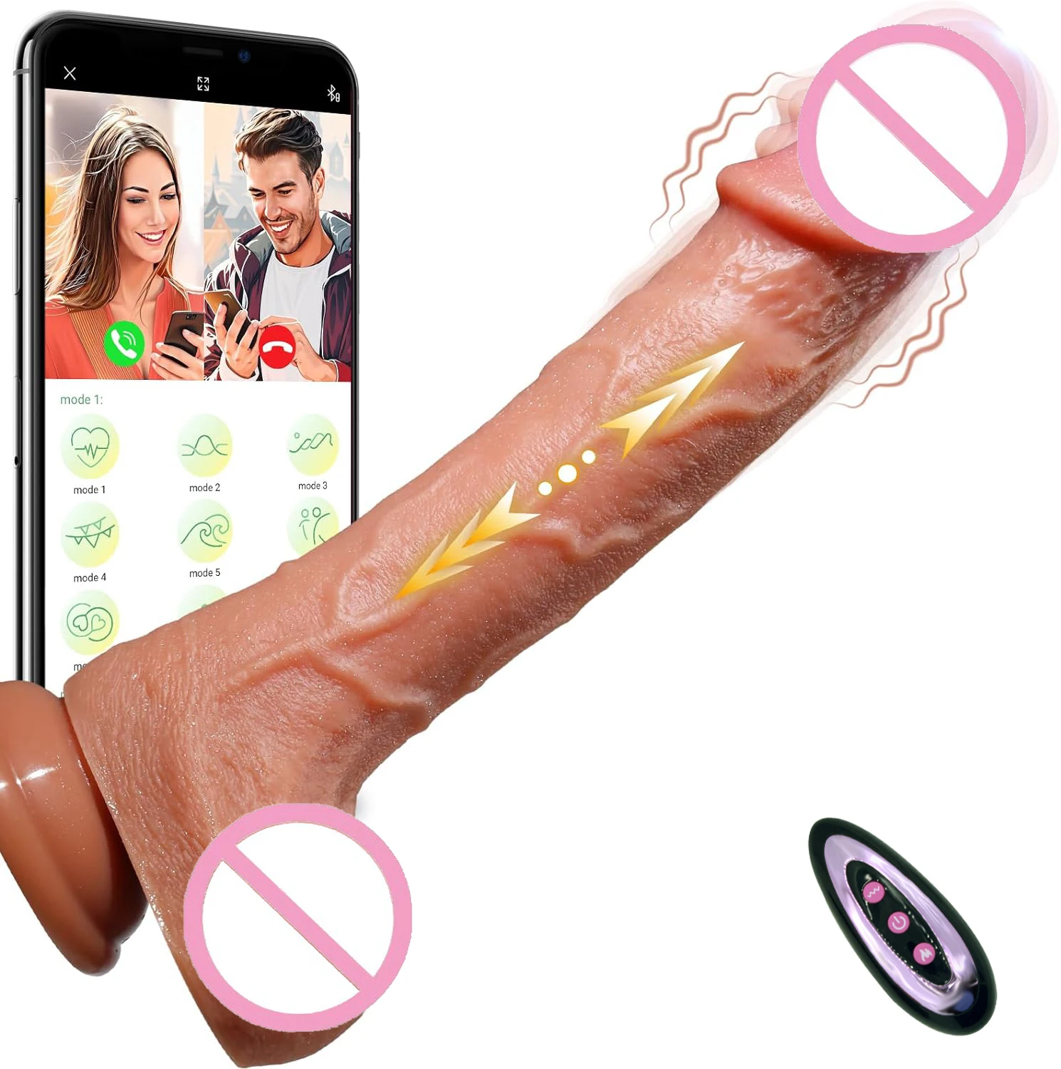 APP Control Anal Black Dragon Silicone Animal Thrusting Dildo Grandes Realistic Monster Huge Strap on Big Dildos for Women