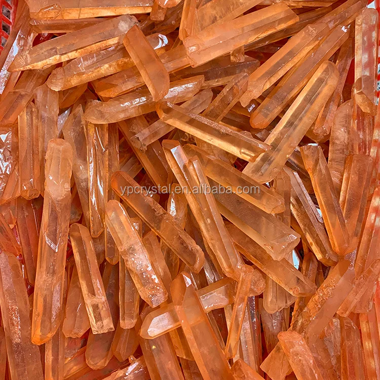 Natural Clear White Quartz Stone Wand Crystal Wand Red Crystal Single Point