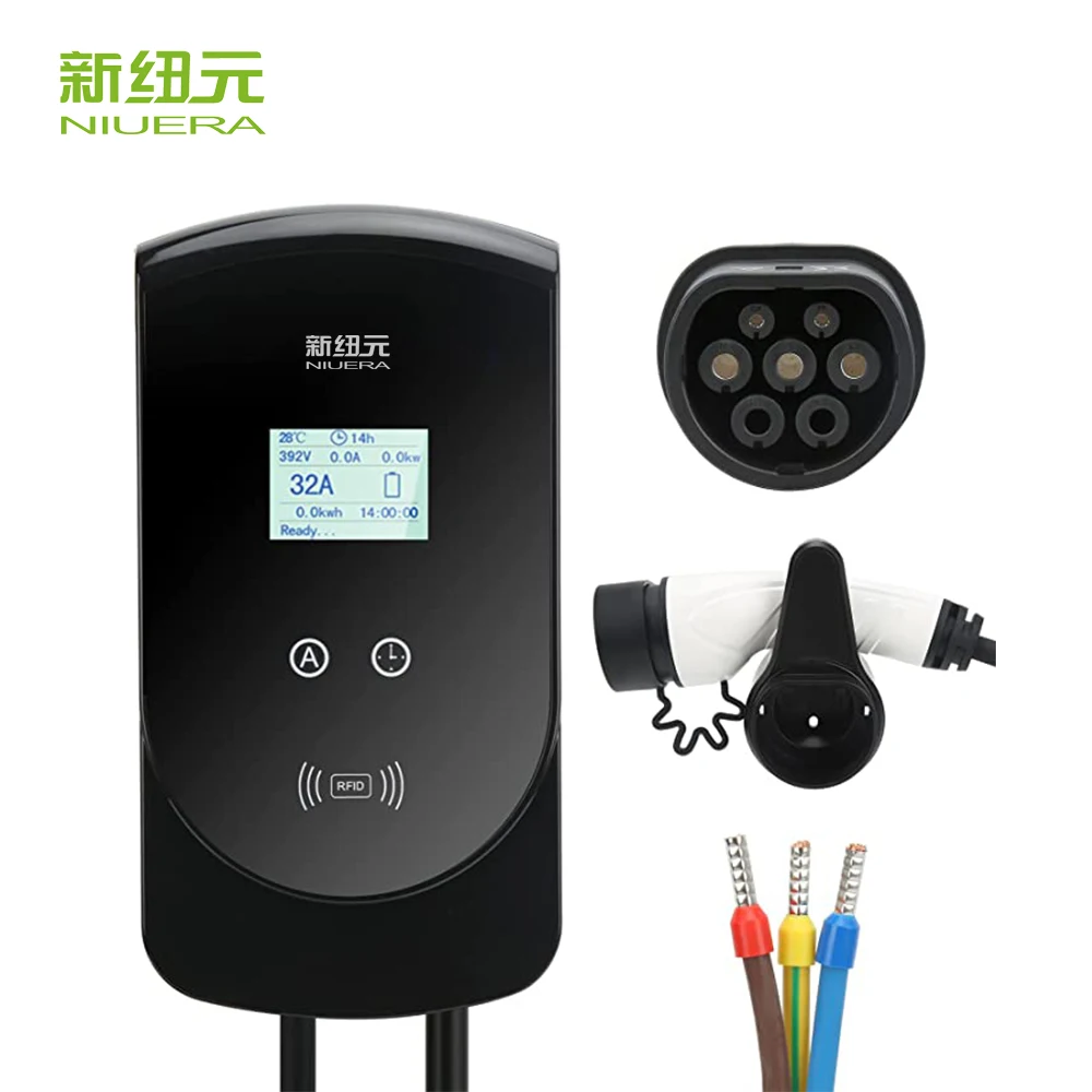 Classic Design Smart Ev Charger 22kw Wallbox Ev Chargers Manufacturers Charging Pile 22kw 32A 3 Phase Ev Charger System