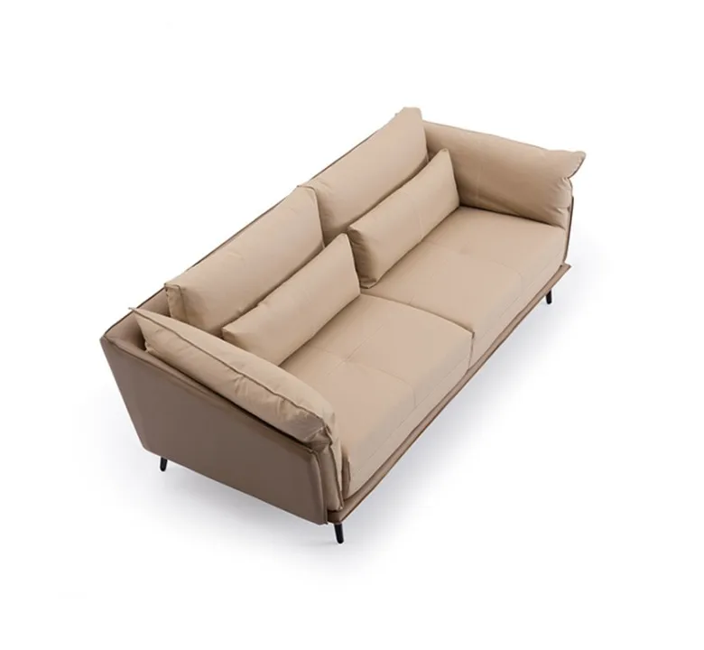 Modern leather sofa 1+3 small living room furniture set customs synthetic leather sofa sectionals furniture wholesale
