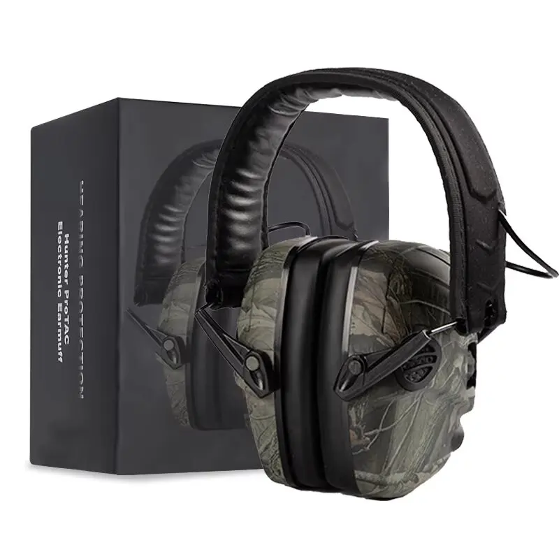 Ear Protection Noise Reduction Electronic Shooting Ear Protection Tactical Ear Muffs With 3.5mm Communication Line Interface