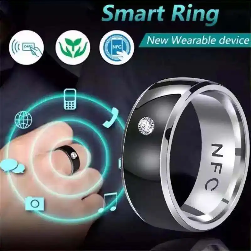 Новейшее умное кольцо nfc Золотое водонепроницаемое nfc умное кольцо для Android с функциональной парой ювелирных изделий из нержавеющей стали