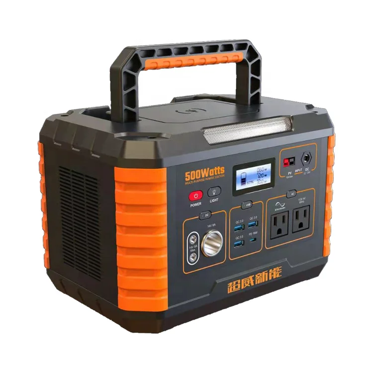 Amazon hot selling portable power station for camping 500w solar laptop phone charging