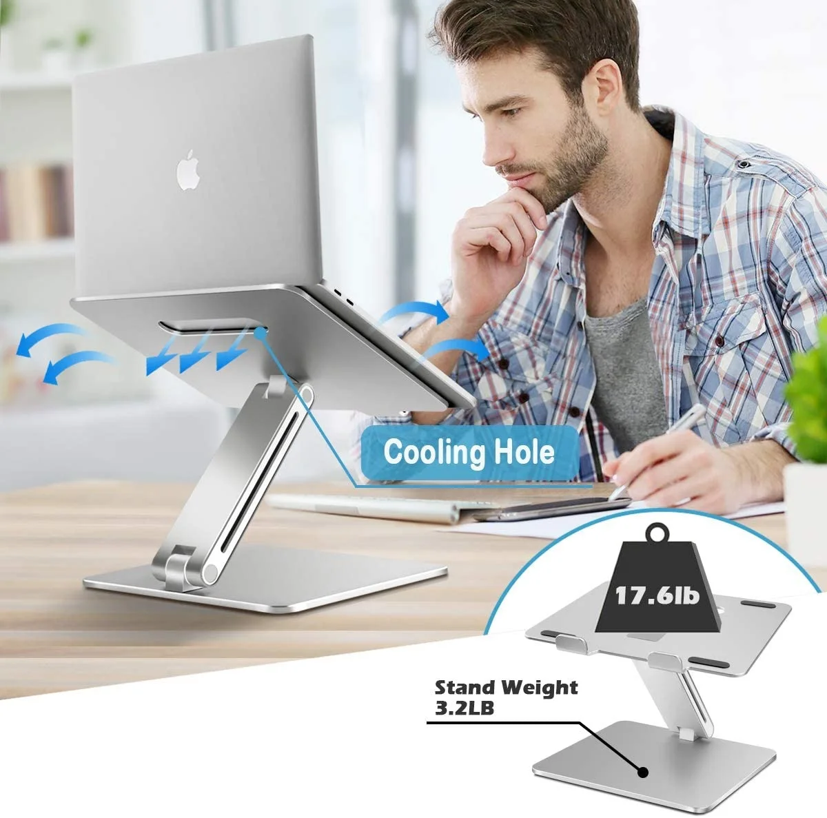 Wholesale Ergonomic desk notebook holder Adjust Fold Portable Laptop Stand