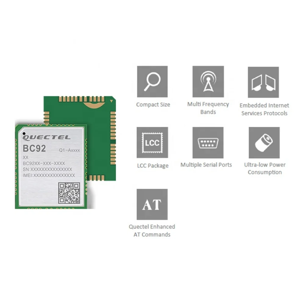 BC92 New Original Stock Dual-mode Module LTE NB-IoT/GSM Module Compatible with GSM/GPRS M95 NB-IoT BC92-G and LTE BG92 Module