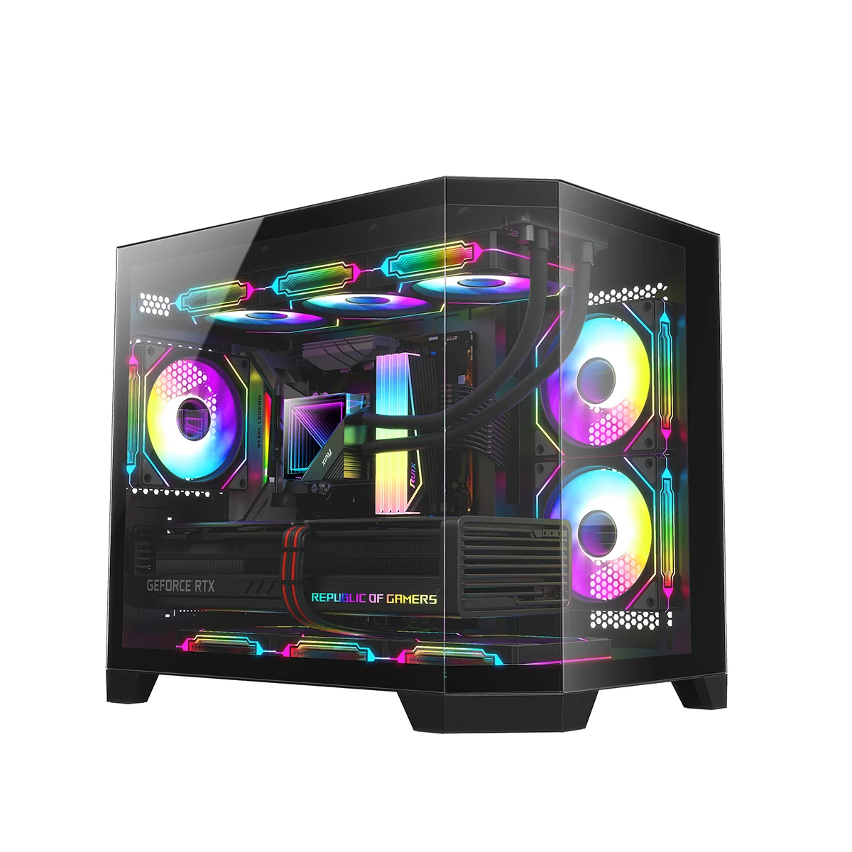 Шасси ПК игровой корпус настольный компьютерный шкаф M-ATX & Towers для процессора