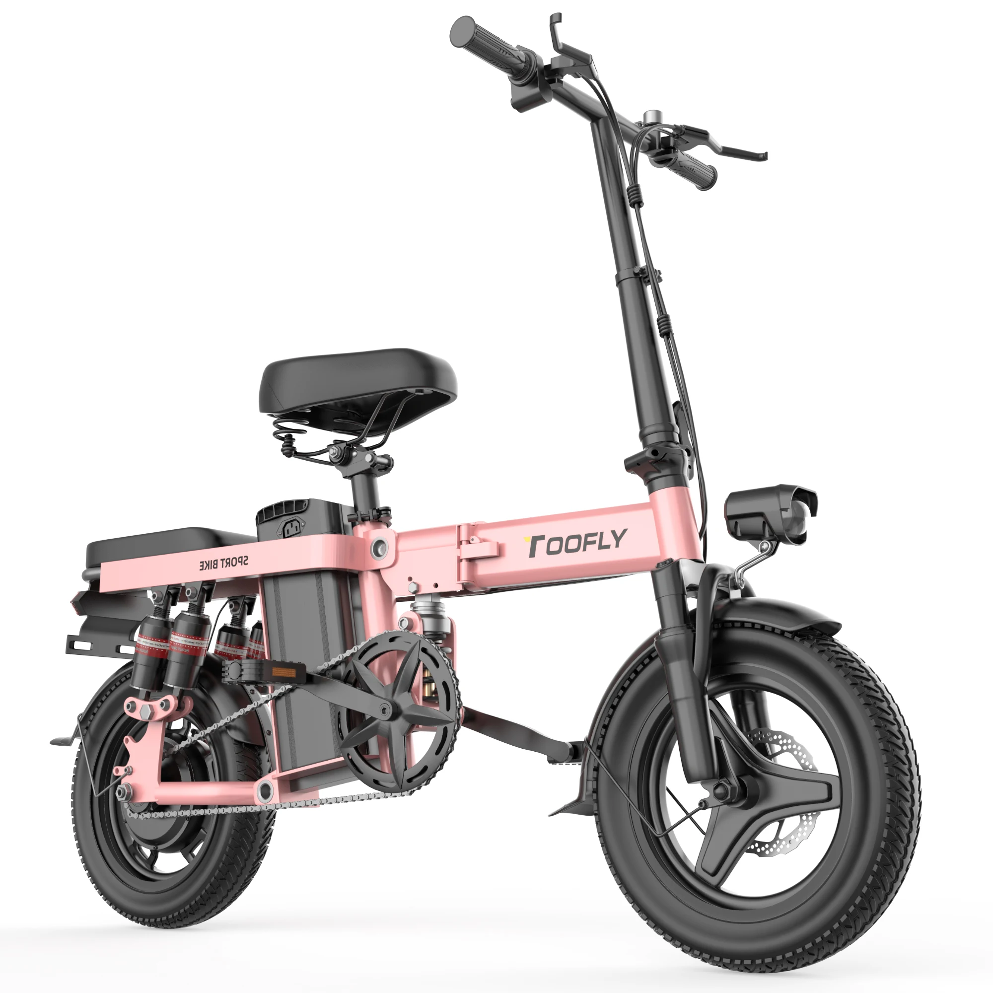 Classic Foldable Removable Battery Stylish Popular Design 2-Seater Folding Adult Electric Bike