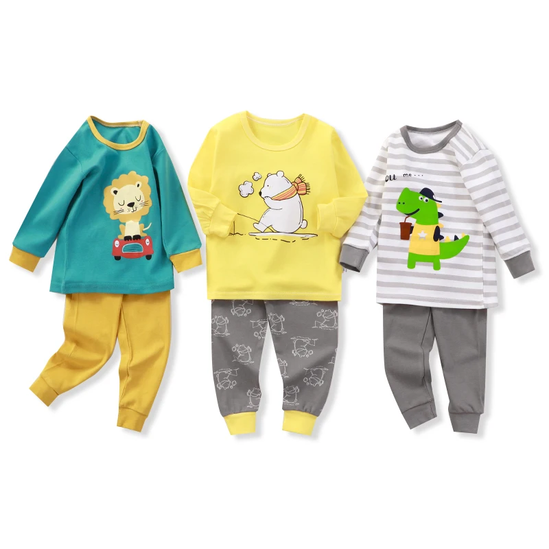 
Wholesale Kids Pajamas Set Sleepwear Cotton Custom Boys Children Pajamas 