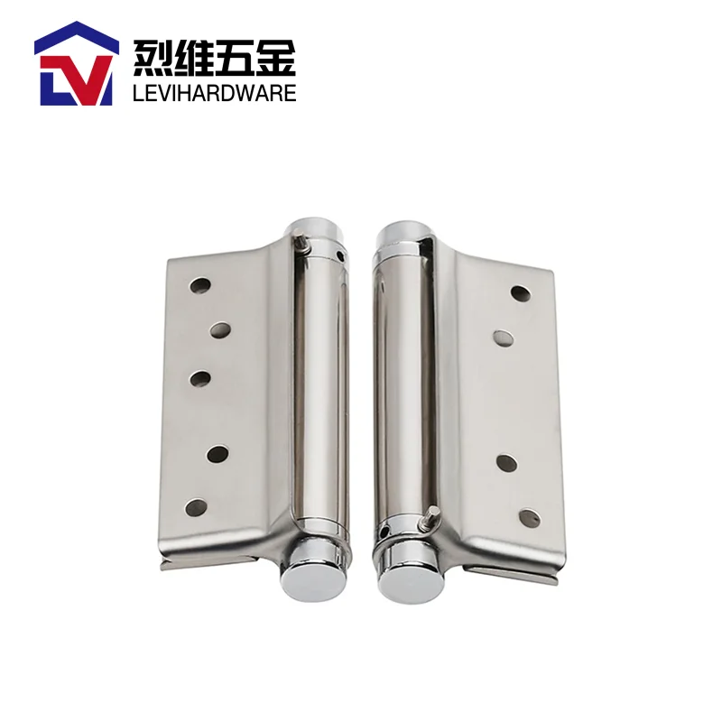 wholesale professional Hardware accessory furniture 304 Stainless Steel iron metal round corner spring butt pivot door hinge