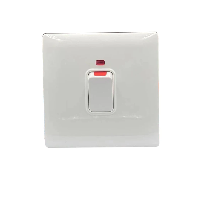 
Plastics 1gang 45A Switch with Neon Hot sale Wall Switch, British Standard 