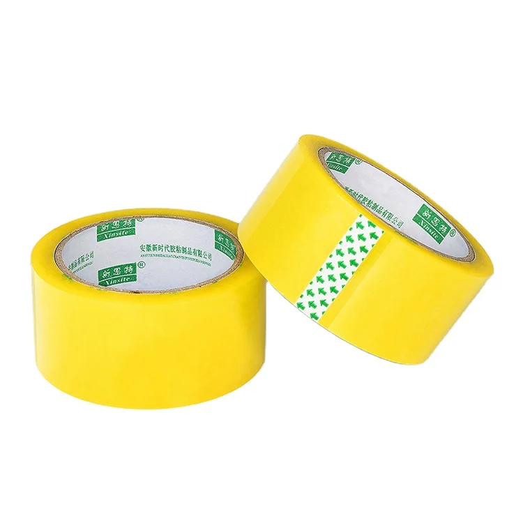 Custom  Excellent Holding Power Yellow BOPP  Packing Tape For  Cartons Sealing And Mailing