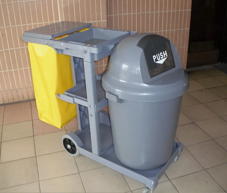 
Universal Hotel Cleaning Trolley Cleaning Service For Warehouse Housekeepin Maid Cart 
