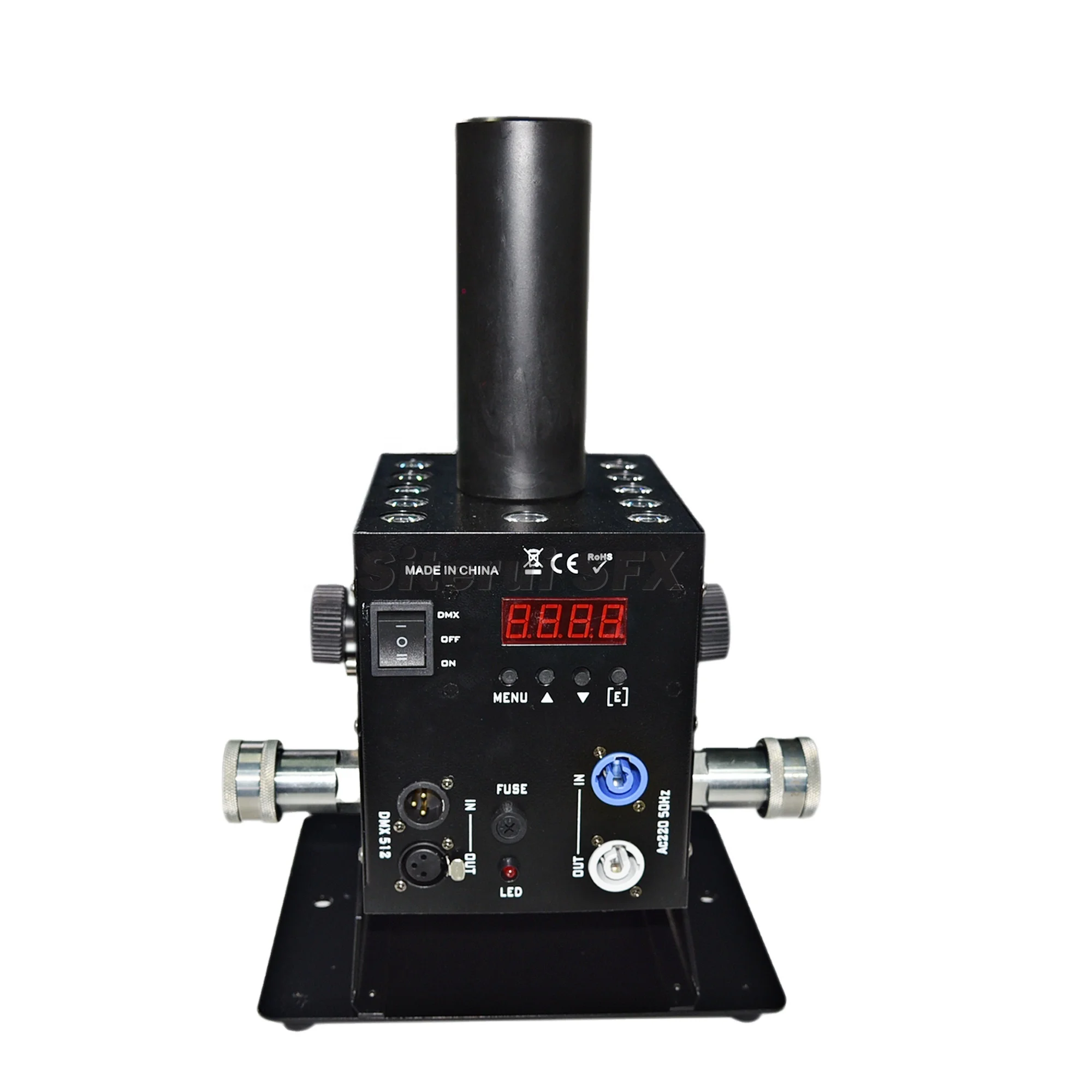 SITERUI  LED CO2 column, 100w Carbon dioxide gas column, Co2 jet stage support DMX512 control for bars and vocal concert
