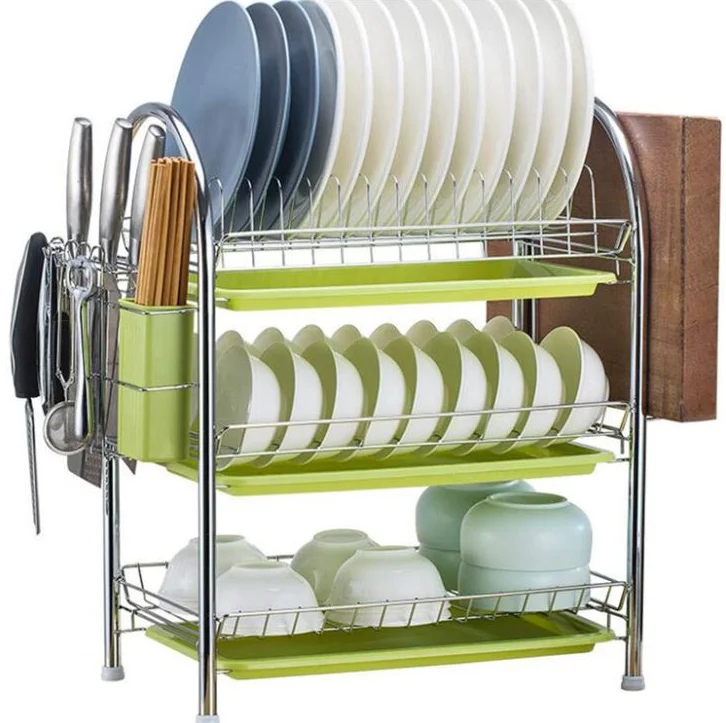 Amazon Hot Sell Over The Sink Stainless Steel Dish Racks Over Sink Dish Drying Rack
