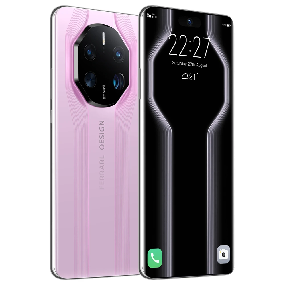 Mate50 RS New 7.2 Inch Smart Phone Game Android13.0 Mobile Phone 16GB RAM 1TB ROM Cellphone 5G LTE 8000mAh Deca Core GPS Wifi