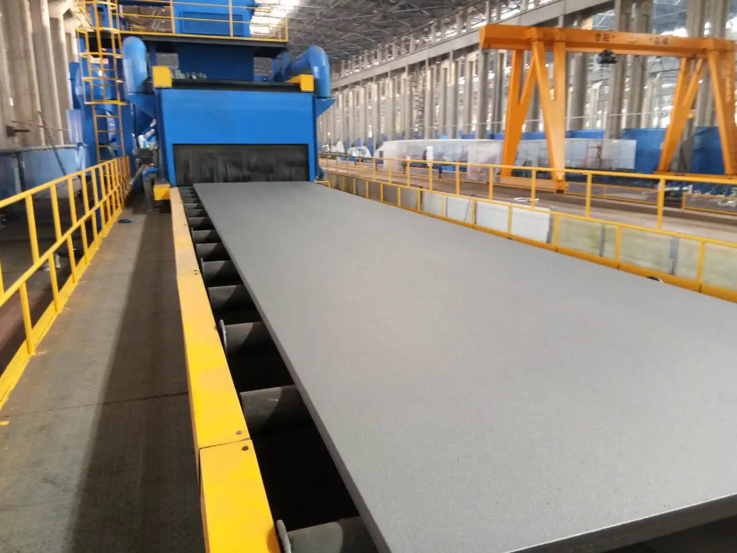 Стальная пластина профильная труба стальная угловая дробеструйная машина для покраски