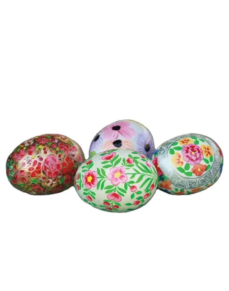 Manufacturers of wooden easter eggs for easter decoration made by kashmiri artisians from India