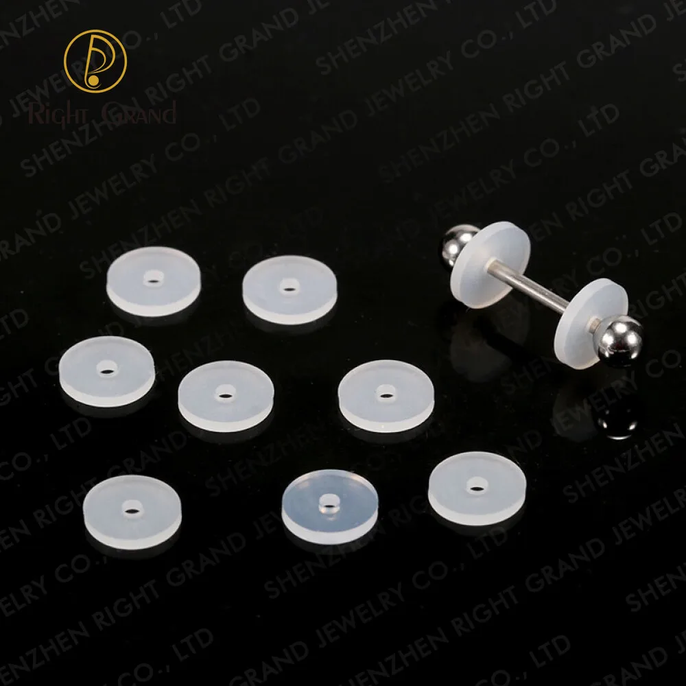 Silicone Healing Discs Anti Hyperplasia Saucer Ear Stud Soft Gasket Ring Nose Lip Earring Piercing Accessories