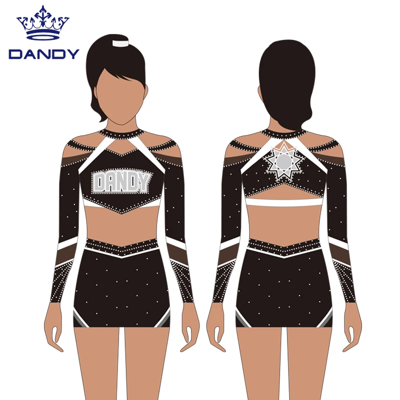 Dandy customized high quality cheerleading uniforms adult sexy costume