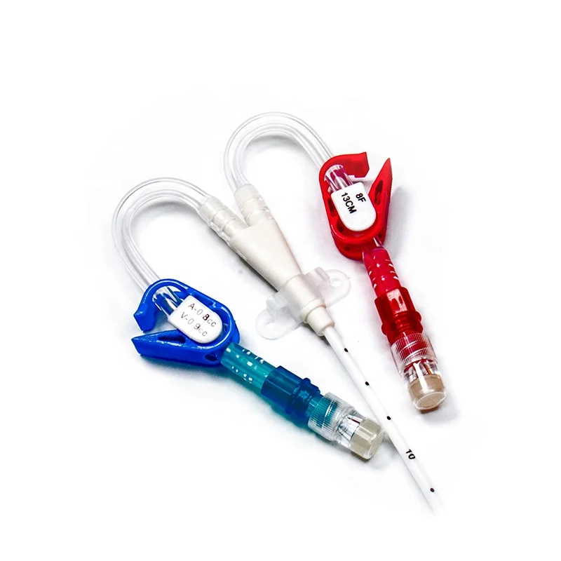 Custom High Quality Disposable Medical Kidney Dialysis Catheter Hemodialysis Kit Catheter with CE