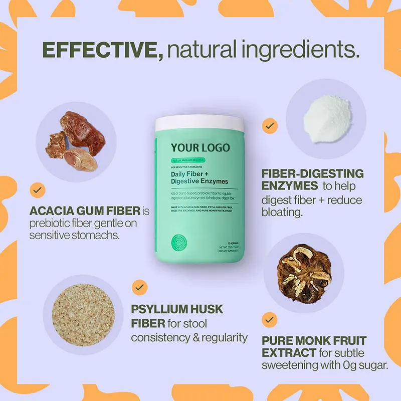 OEM ODM OBM Probiotic Fiber Soft Candy - Daily Fiber Supplement hair vitamin gummies gummies mold