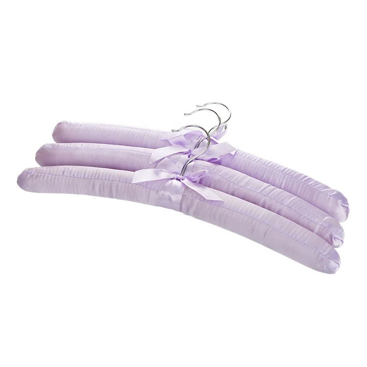 Wedding Theme Cotton and Linen Padded Coat Hanger for Wedding Dress Hangers with Garland