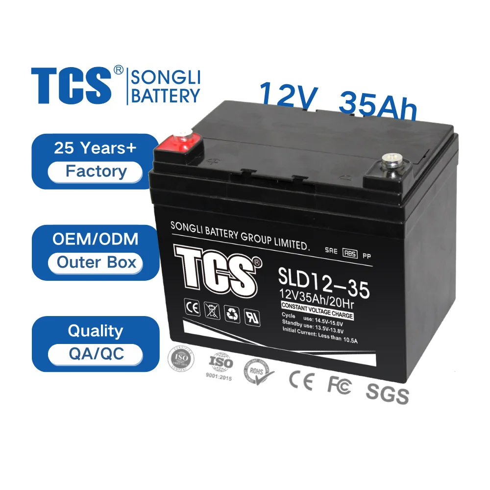 Tcs, SLD12-35 на заказ, 12 В, 35 А · ч, солнечная батарея для сухого глубокого цикла, свинцово-кислотная батарея, цена для электрического скутера