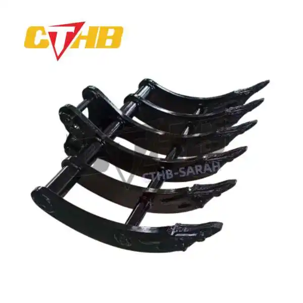 Q345B Excavator Rake CTHB Land Cleaning Root Rake With Replaceable Teeth