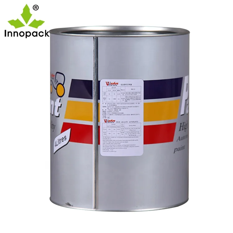 Empty 5L Metal Packaging Tin Can 6 Litre Paint Cans 4 Liter