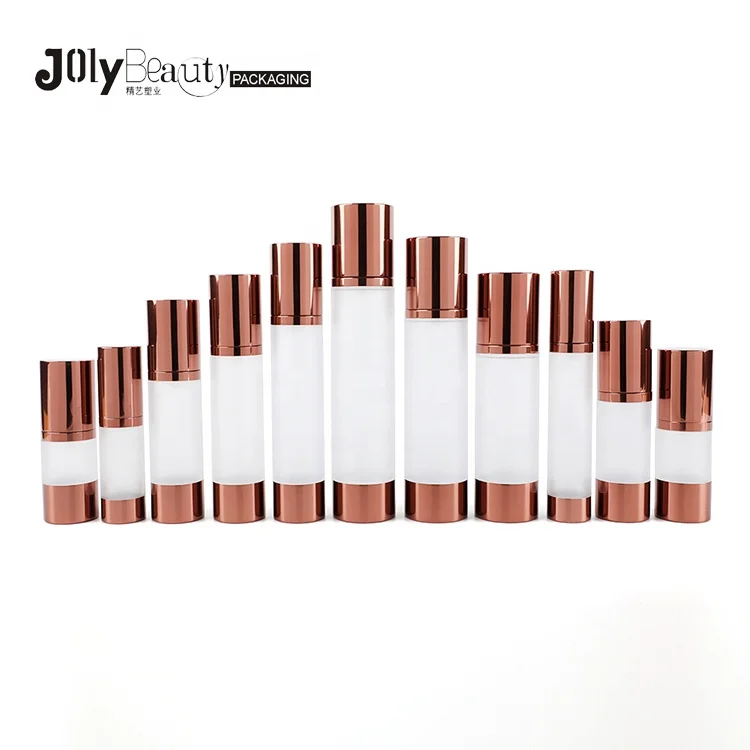 
Small volume airless fancy classic face round aluminum bottle with lotion pump 