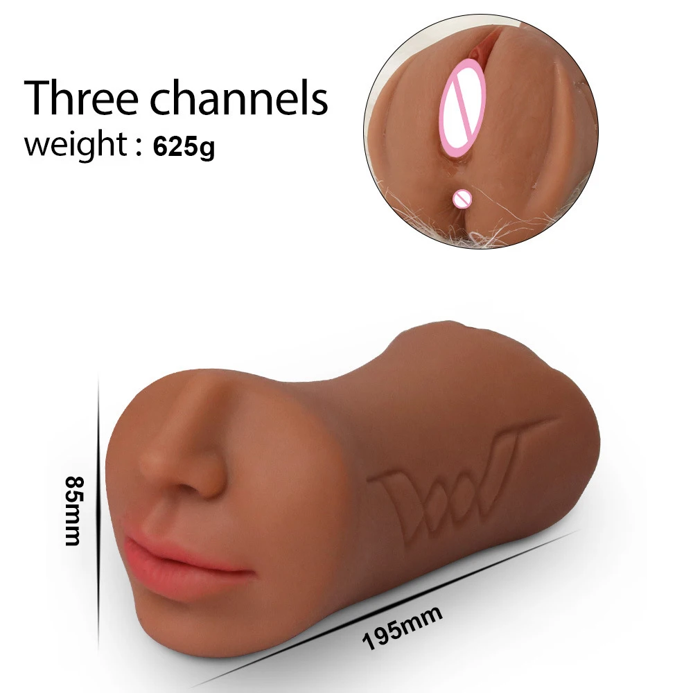 Realistic 3d Channel Textured Vagina Tight Anus Pocket Pussy Masturbator Sex Toys For Men Sax Toys Masturbator for Man