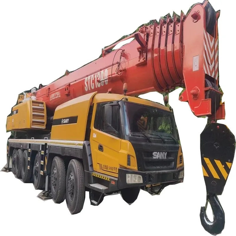Used Sany STC1300 130 ton Truck Crane Original Condition Sany STC1000 STC1300 100 ton 130 ton Mobile Crane with 6 Section Booms