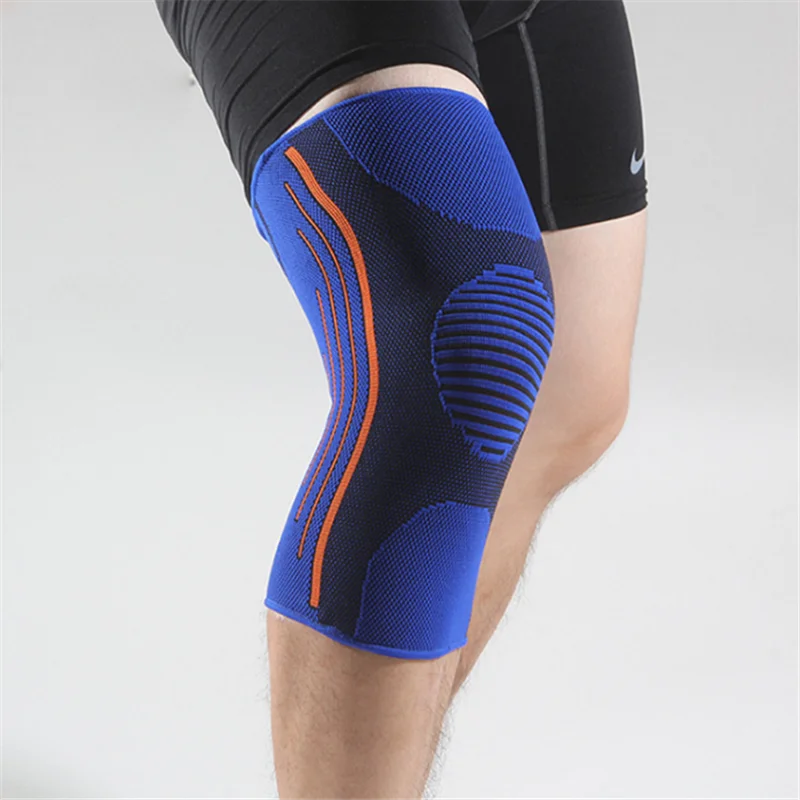 Factory Price Custom Knee Support Tool Hot Selling Customized Logo Non-Slip Nylon Compression Knitted Brace Sleeve