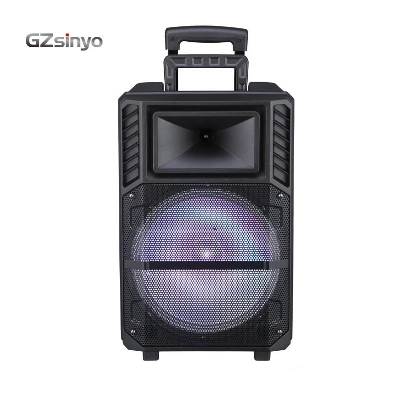 Manufacturer Subwoofer Big Powered 8 Inch Hifi Portable Wireless Blue Tooth Bt Pa Outdoor Dj Bass Party Karaoke Trolley Speaker