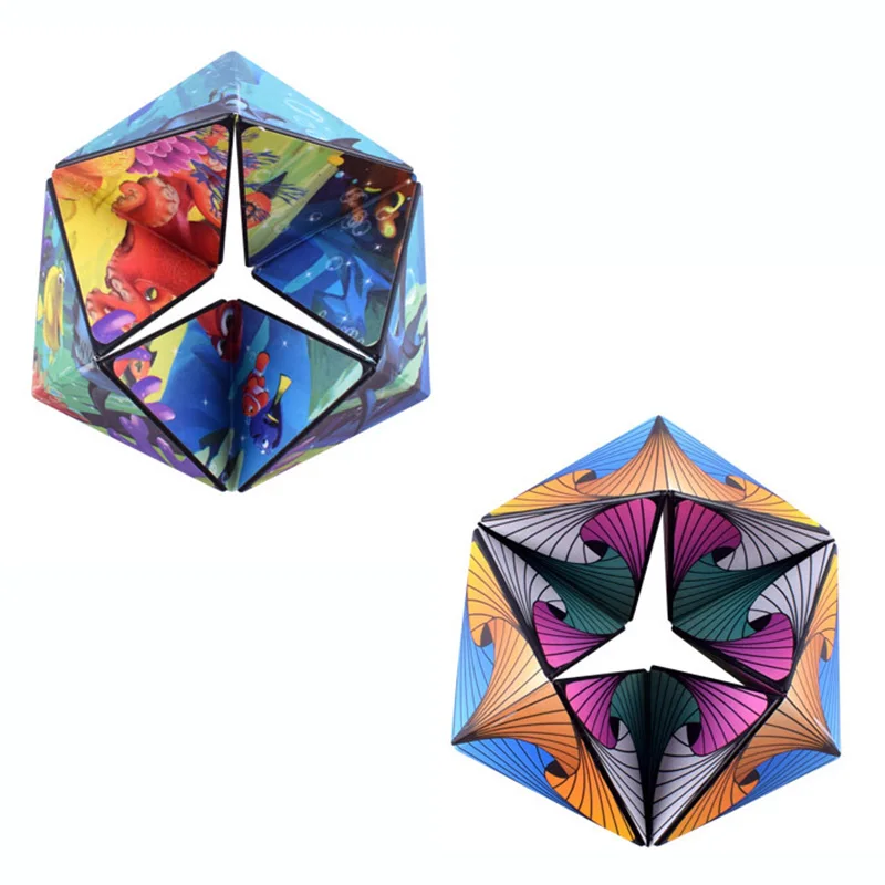 Magic Cube combo Infinity Cube Toy Transforming Geometric Puzzle 3D Fidget Stress Anxiety Relief Magic Cubes