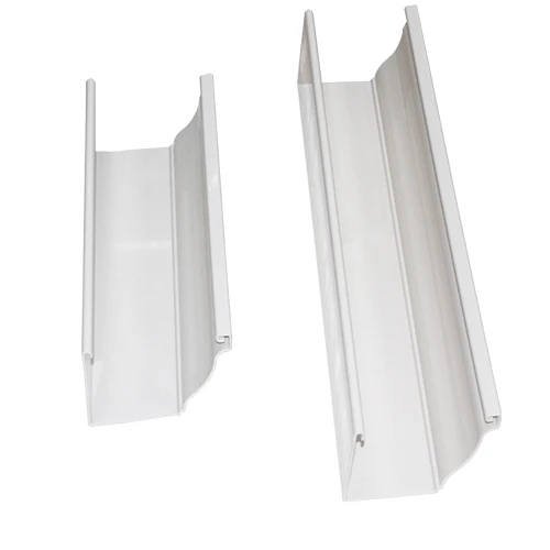 High quality anti corrosion PVC plastic white rain gutter for villa factory rainwater collection