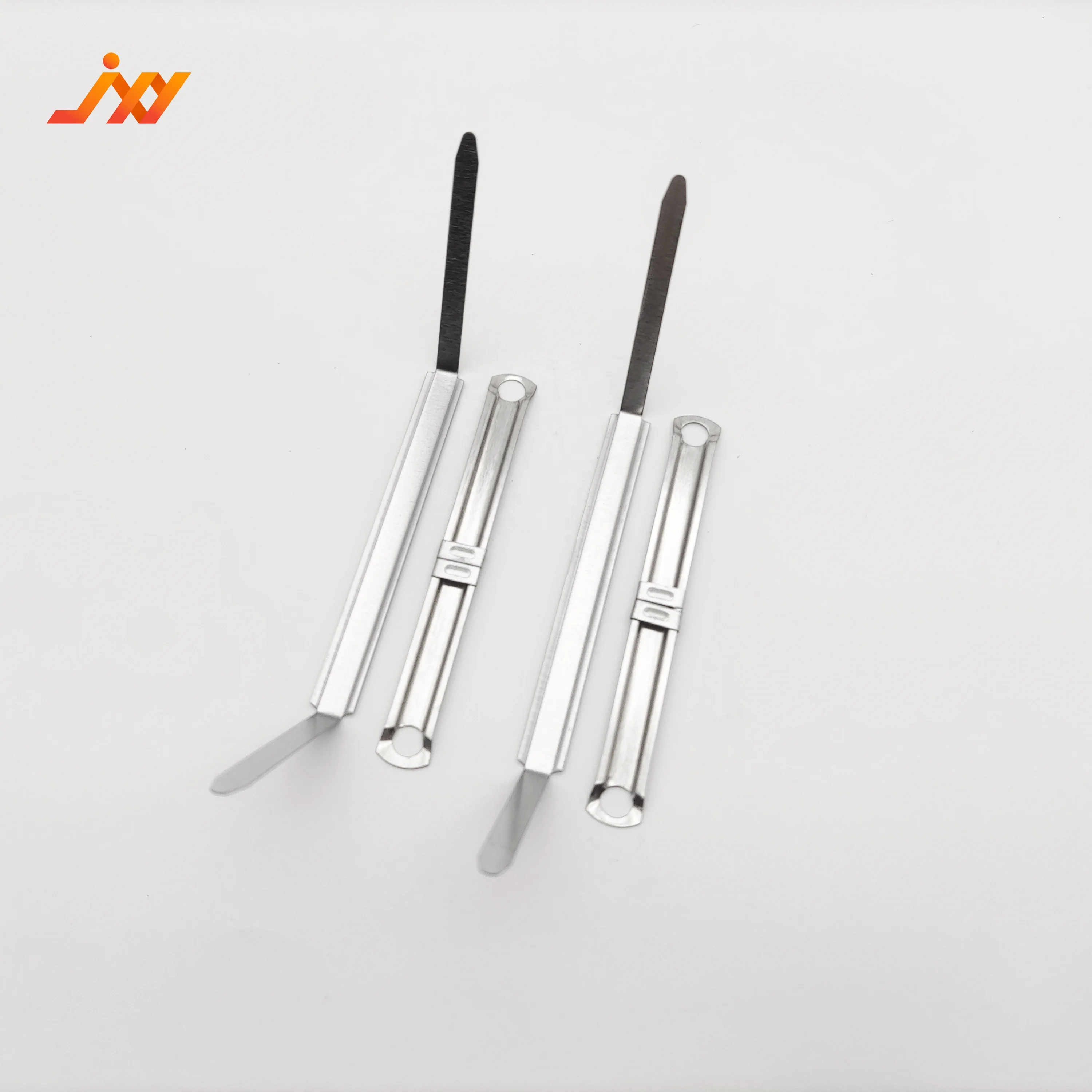 Metal Fastener Straight Strip And Compressor 8cm Binder Clip Silver Metal Paper File Folder Fastener clip