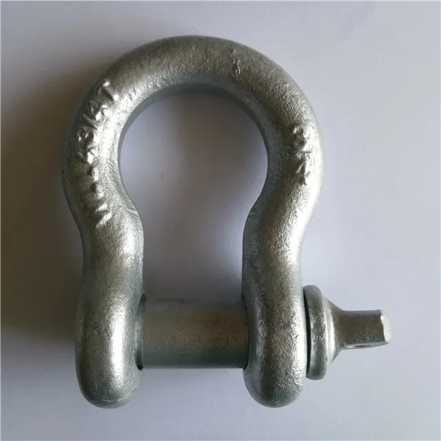 Drop Forged Galvanized Shackles Bow Shackle Green