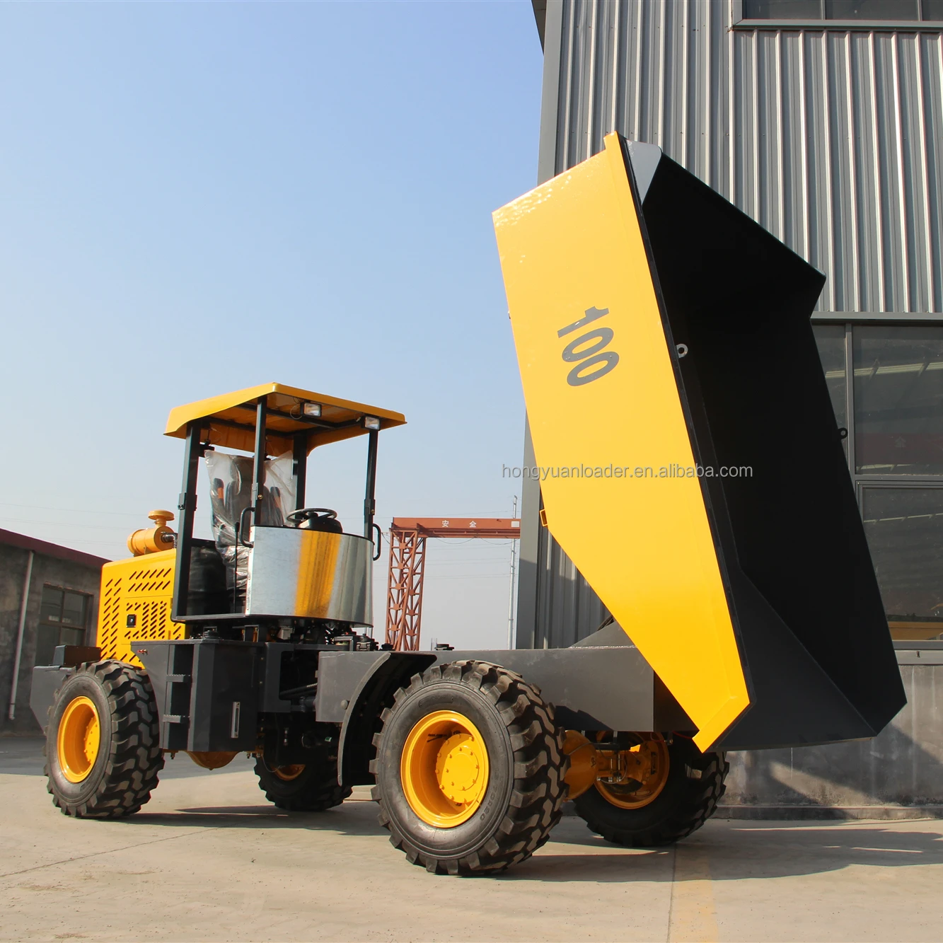 10 ton articulated self loading dumper truck