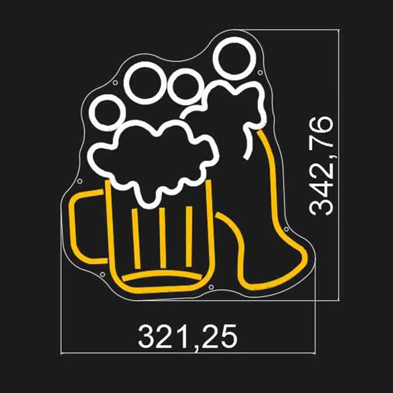 Manufacturer Custom Outdoor Store Acrylic Neon Light Sign Neon Sign Letters Led  Neon