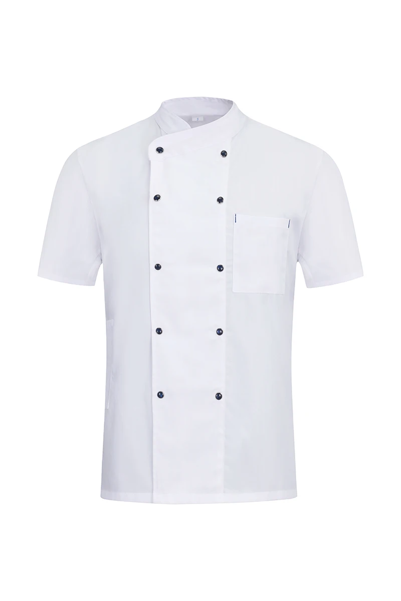Custom Branded Professional Men Women Slim Sushi Pizza Pastry Chef Uniform Coat Jackets And Apron White Customized