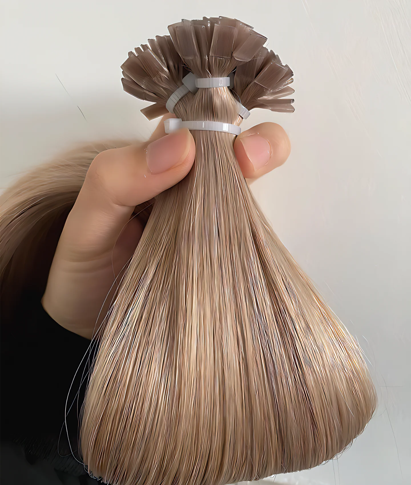 Russian Double Drawn 100% Remy Keratin Hair Extensions Mini Flat Tip Blonde Mini Flat Tip Human Hair Extension