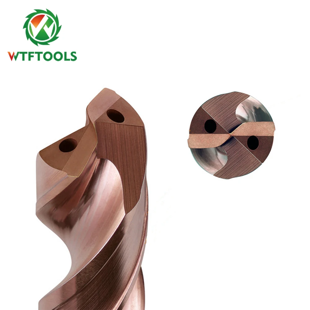 3D Tungsten Carbide Drill Bits For Metal With Inner Coolant Hole