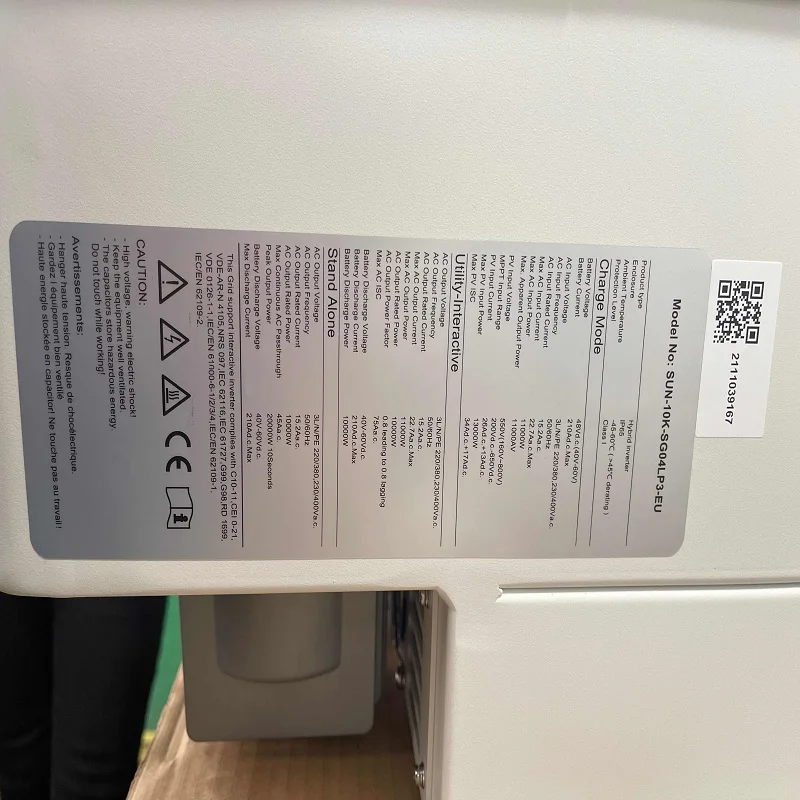 Готово к отправке deye инвертор 8kw 10kw 12kw солнца 12k sg04lp3 ЕС SUN-10K-SG04LP3-EU 3 фазы Гибридный солнечный