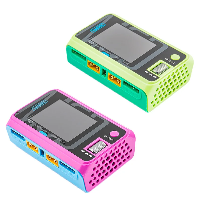 ToolkitRC M6D 500W Limited Edition 15A High Power DC Dual Smart Charger Discharger for 1-6S Lipo LiHV Lion NiMh Pb Battery